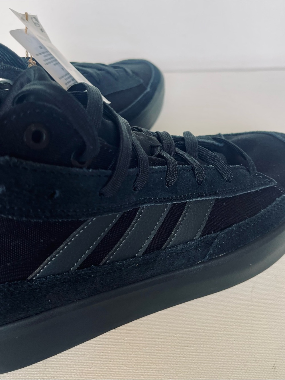 NWT ADIDAS ZNSORED HIGH CORE BLACK CARBON ID8245 MENS CANVAS SNEAKERS SIZE 8 - Picture 7 of 15